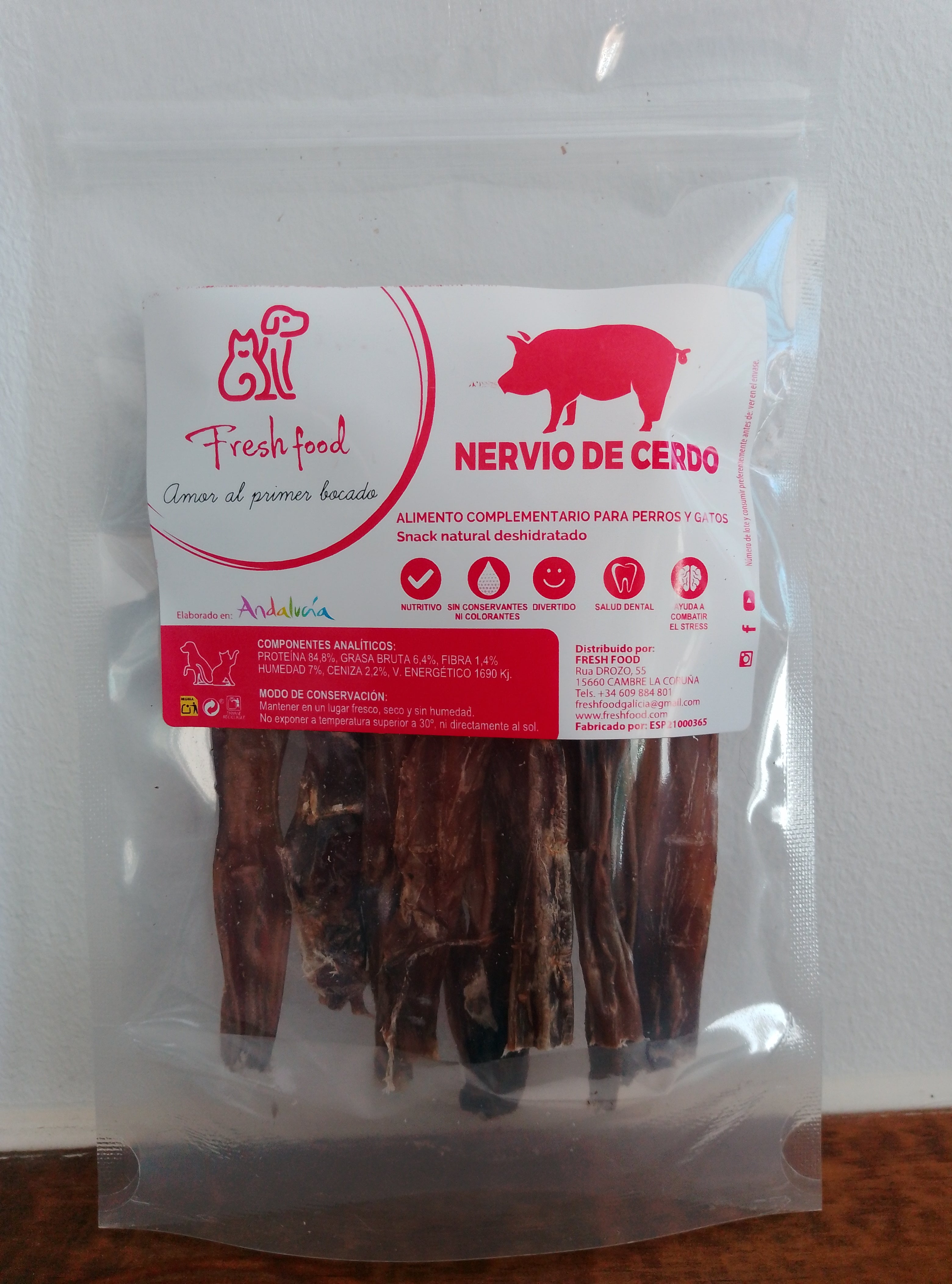NERVIO DE CERDO DESHIDRATADO