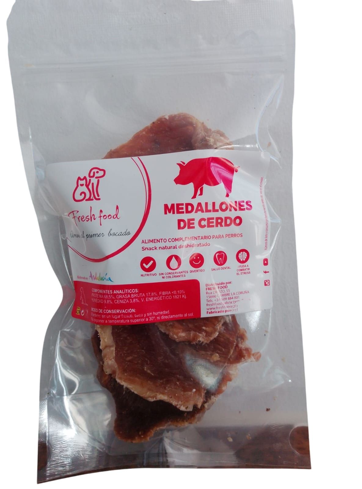 MEDALLON DE CERDO DESHIDRATADO